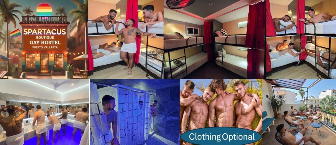 Spartacus Hostel Boutique For Men Puerto Vallarta Exterior photo